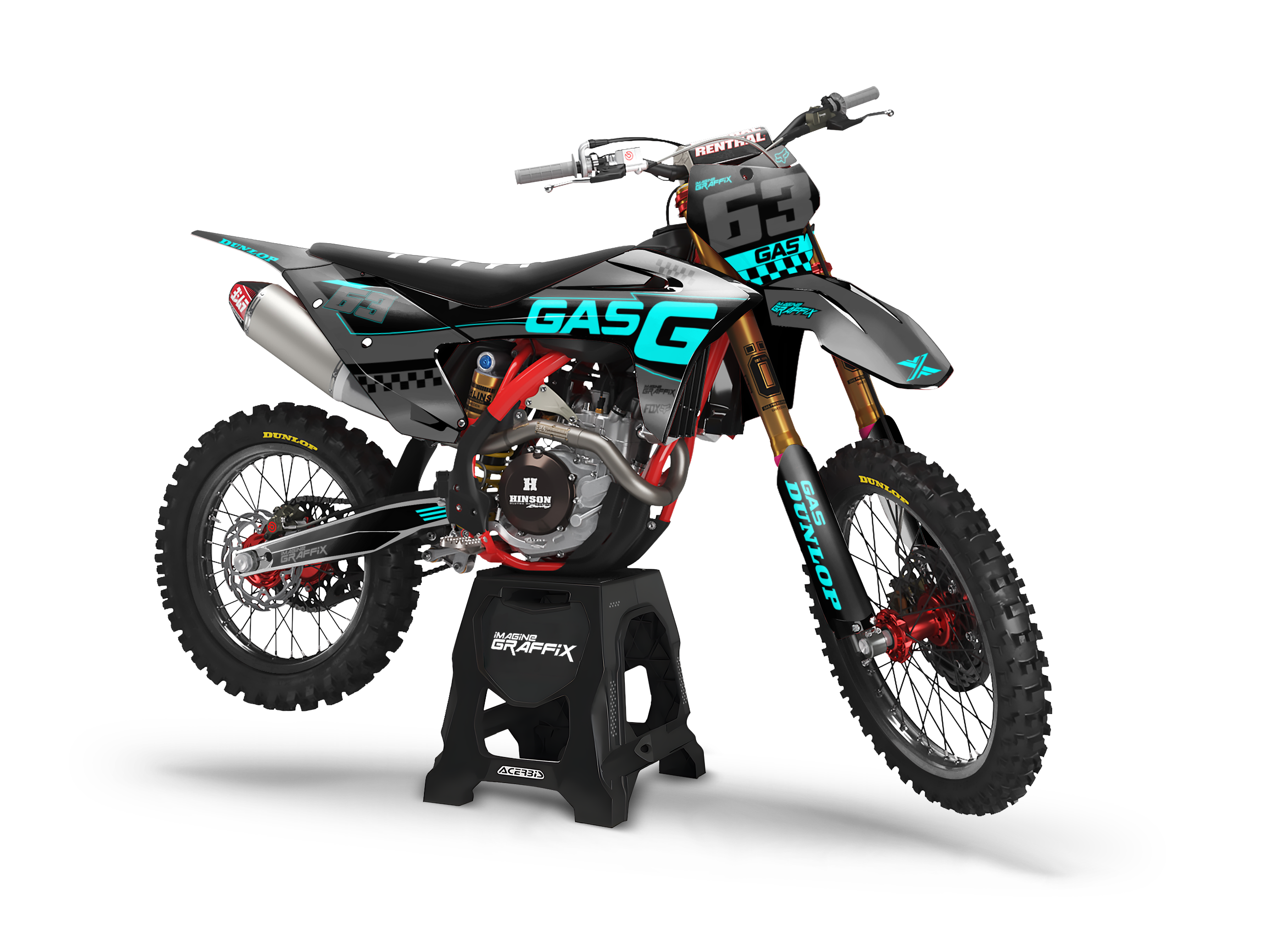 Dirt Bike Sticker Kit Template