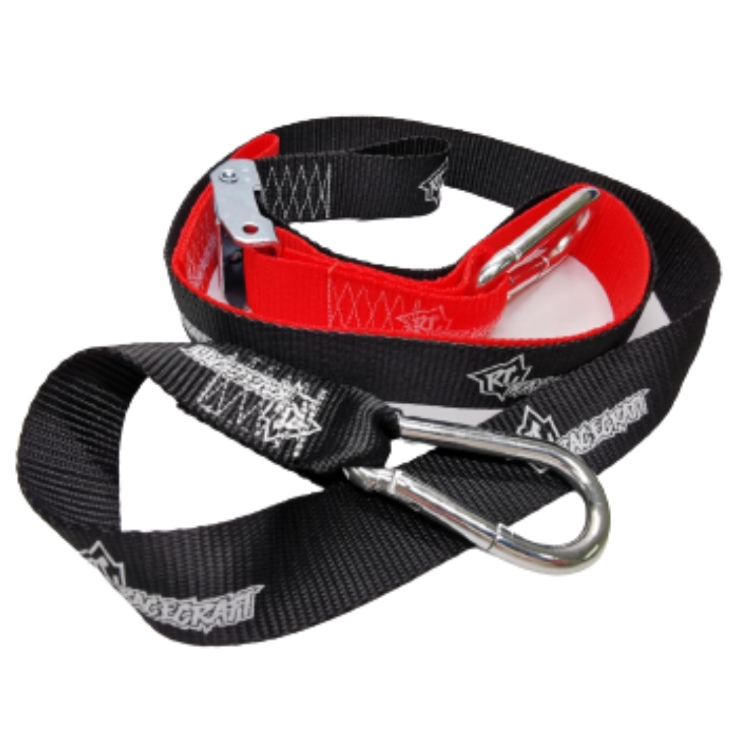 HD Blue & Black Tie Down Pair Cambuckle, Carabiner - RC-TIE-D-25-BB
