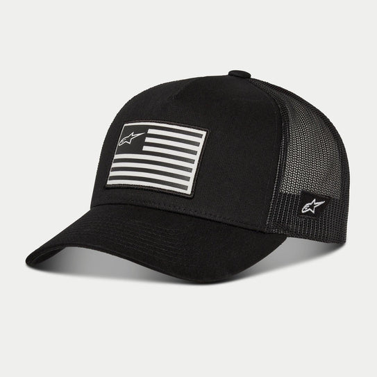 Flag Snapback Hat- Black