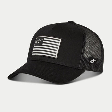 Flag Snapback Hat- Black