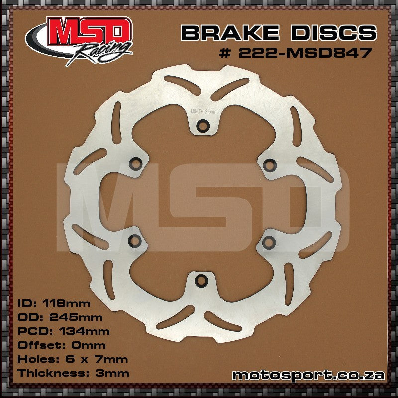 Front Brake Disc - 222-MSD-847