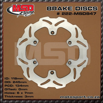Front Brake Disc - 222-MSD-847