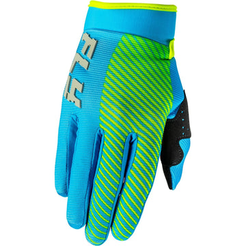 F-16 Youth Golves- Blue/Hi-vis