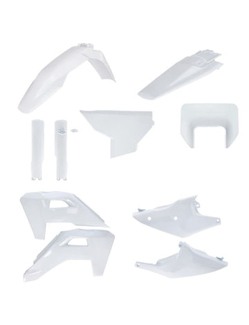 ACERBIS FULL PLASTIC KIT HUSQVARNA TE/FE 26 - WHITE