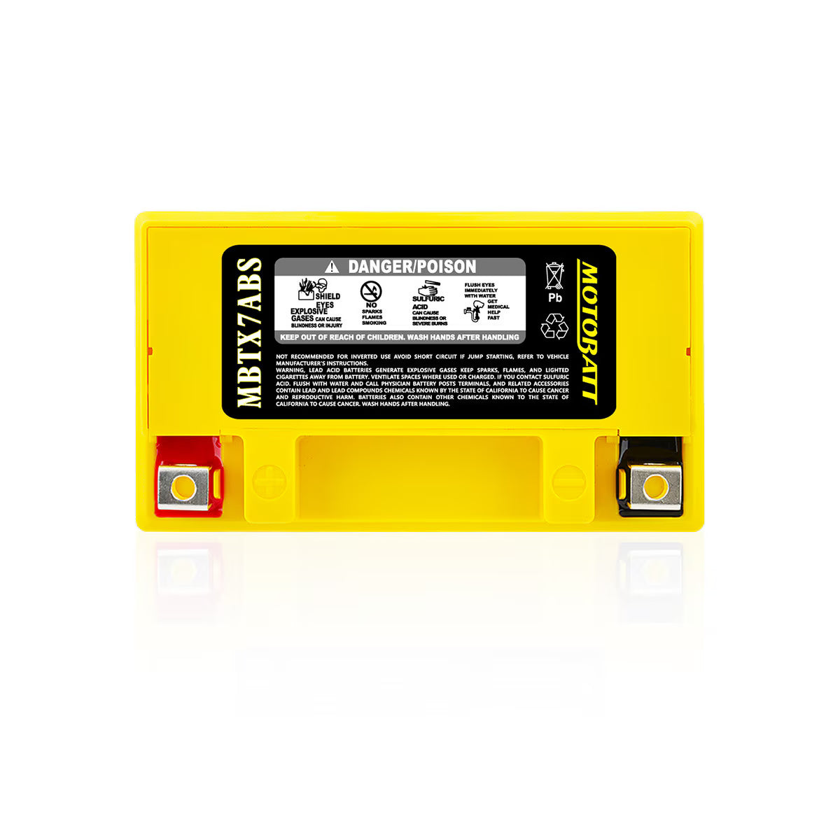 MBTX7ABS Motobatt 12V AGM Battery