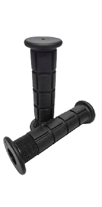 ATV Grips Black With Flange - AT-08307