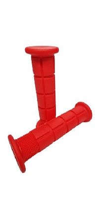 ATV Grips Red With Flange - AT-08307RD