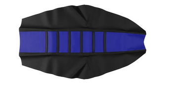 Seat Cover Ribbed Gripper Blue/black - RC-SEAT-C204-T3