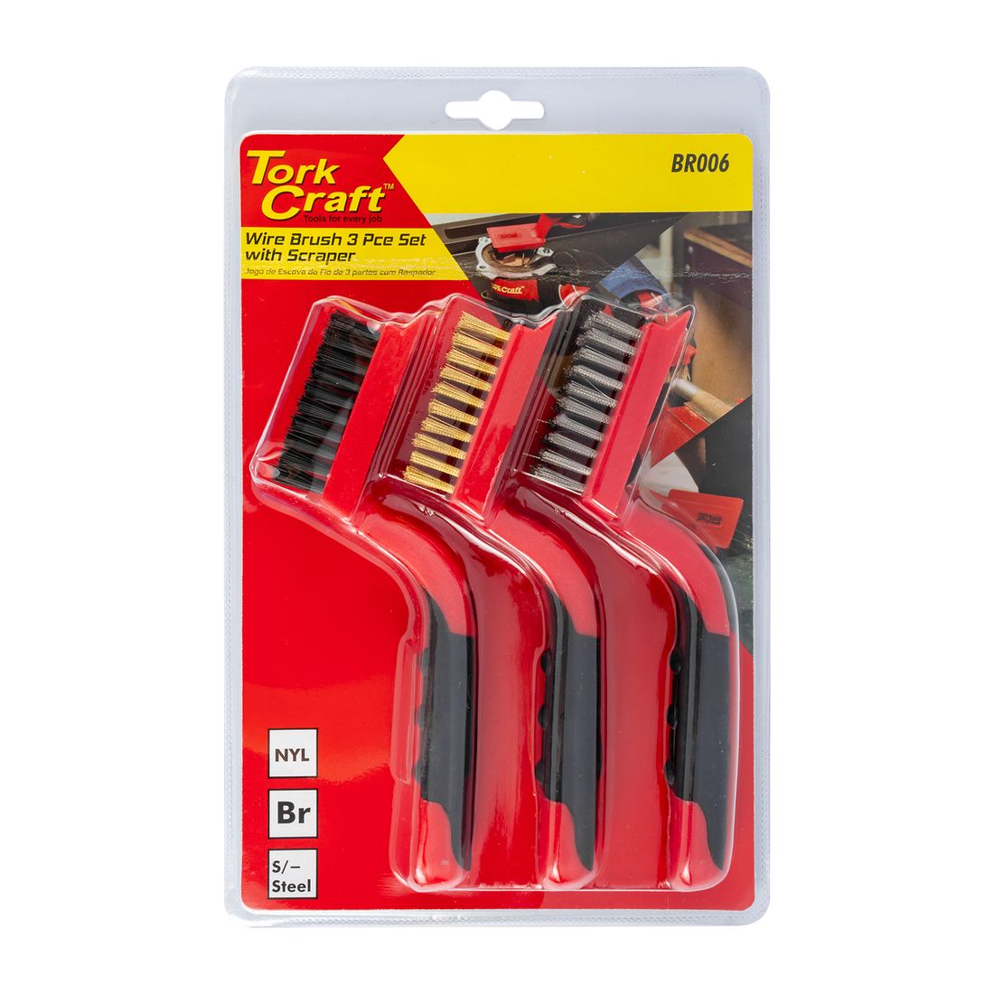 Craft Soft Grip Wide Brush Brass Set - BR006