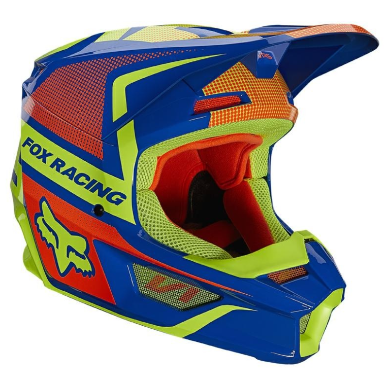 Fox Youth V1 Oktiv Helmet - Blue - EMD Online