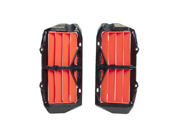 Reinforced Radiator Louvers Orange Black (2 Pcs) - R-GRKTMAR0019