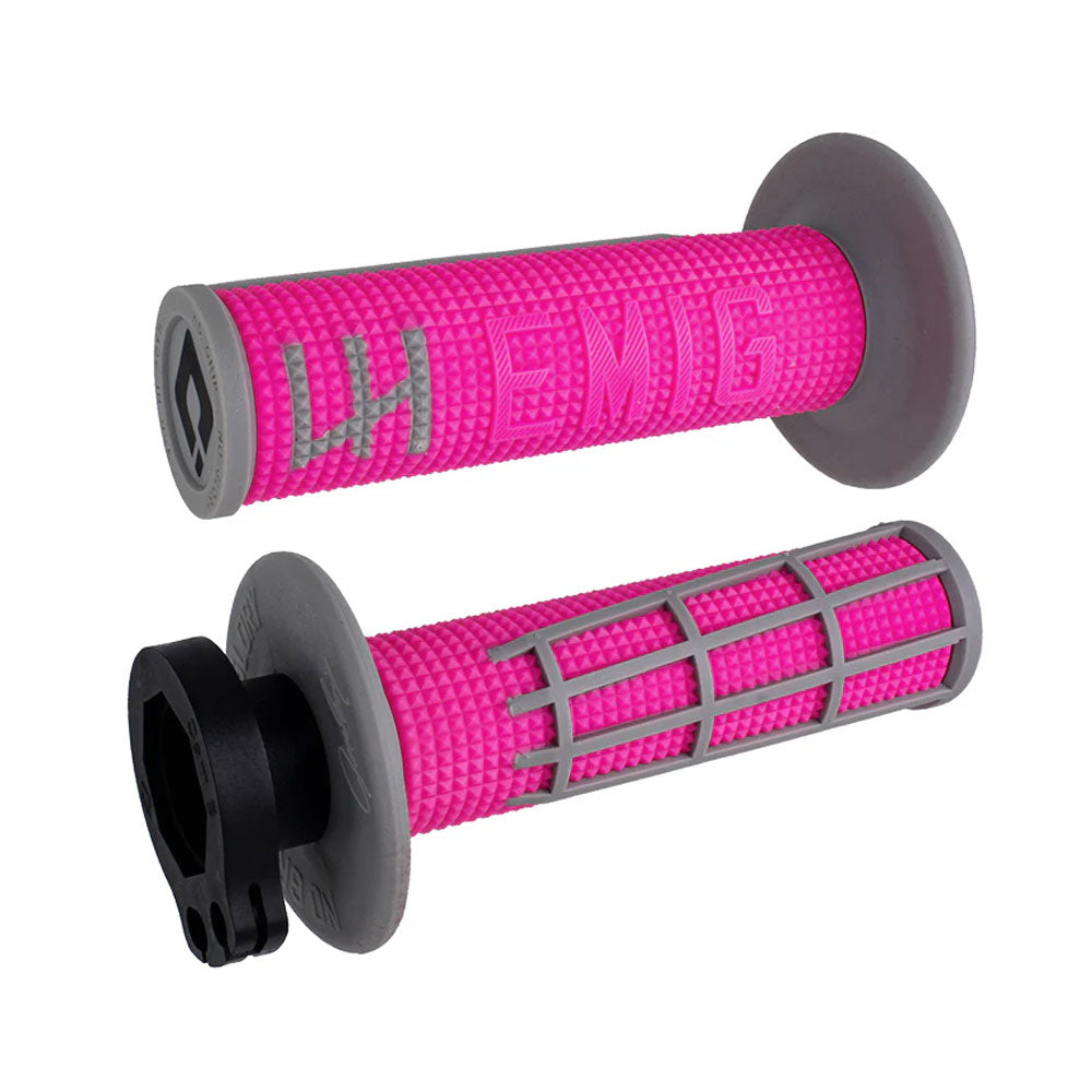 Emig 2.0 Lock-on Grip Pink/grey - ODI-H36E2PG