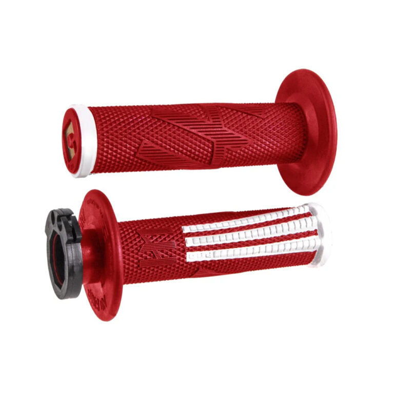 Emig Pro V2 Lock-on Grip Red/white - ODI-H36EPRW