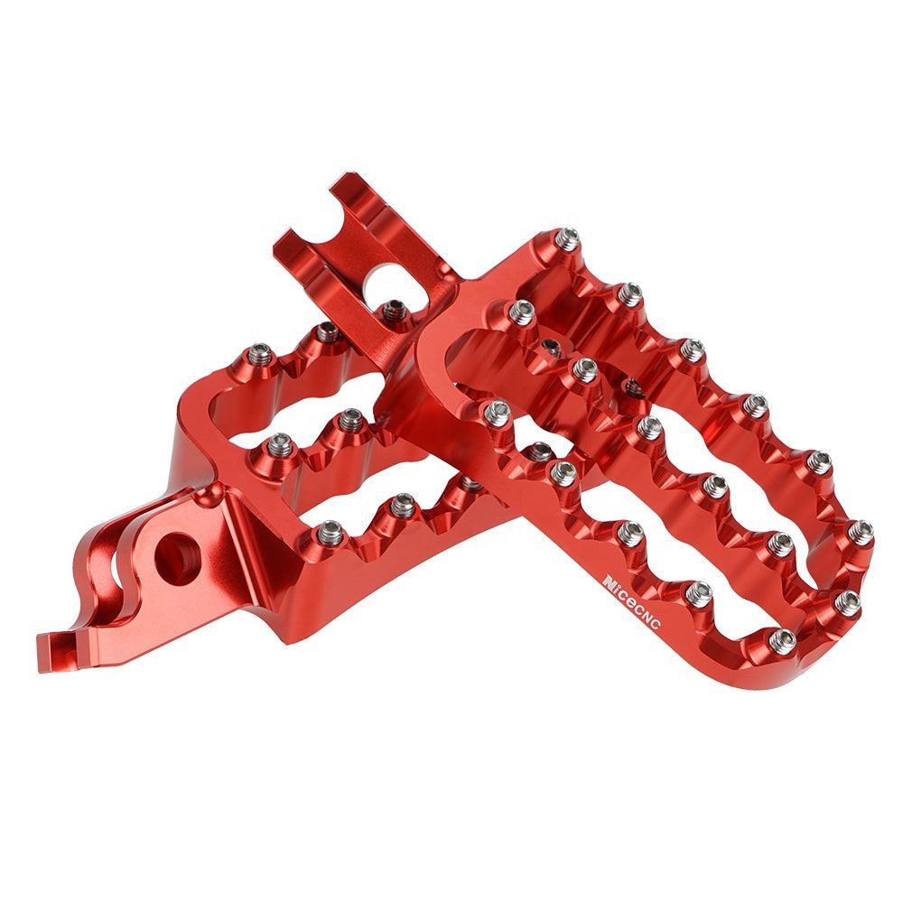 Rally Wide Foot Pegs Red - RC-13826001