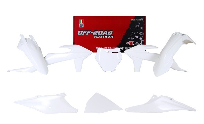 Plastics Kit Pcs With Left Airbox White - R-KITKTM-BN0-599