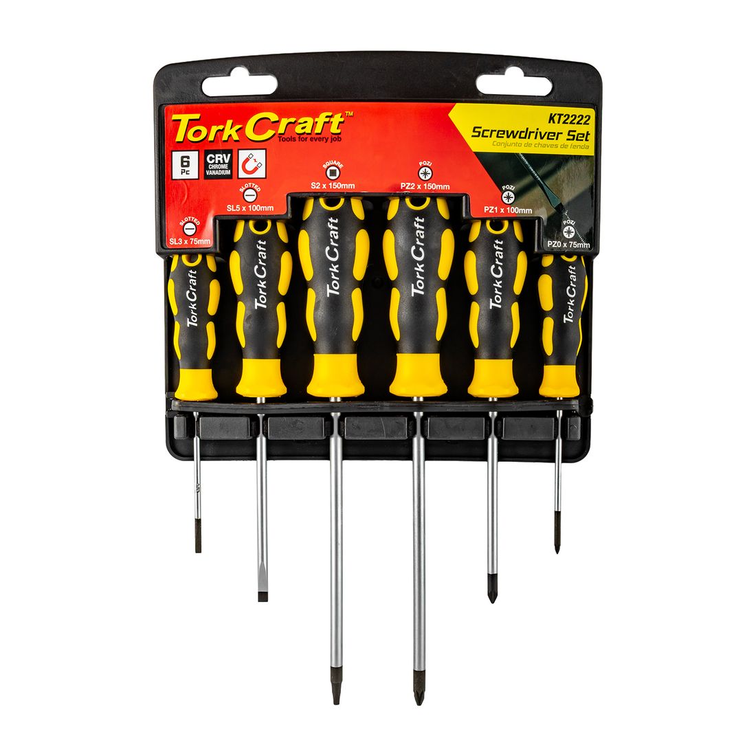 Craft 6pcs Screwdriver Set With Wall - KT2222