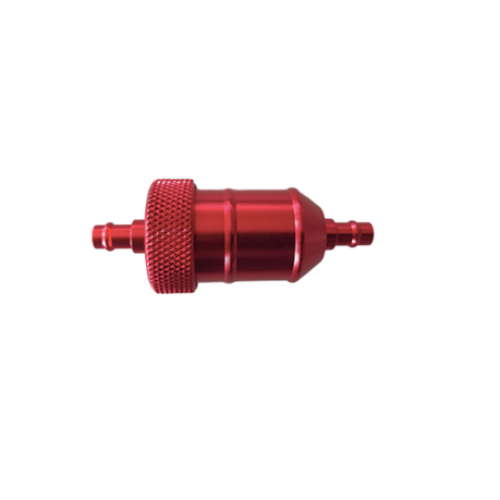 In-line Fuel Filter Red/see Through - RC-FUELFI-RED/ST