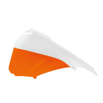 Air Box Side Panel Left Orange white - R-FIKTMBNARSX13