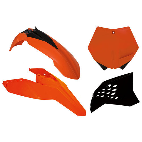 Plastics Kit Pcs Orange black - R-KITKTM-OEM-505