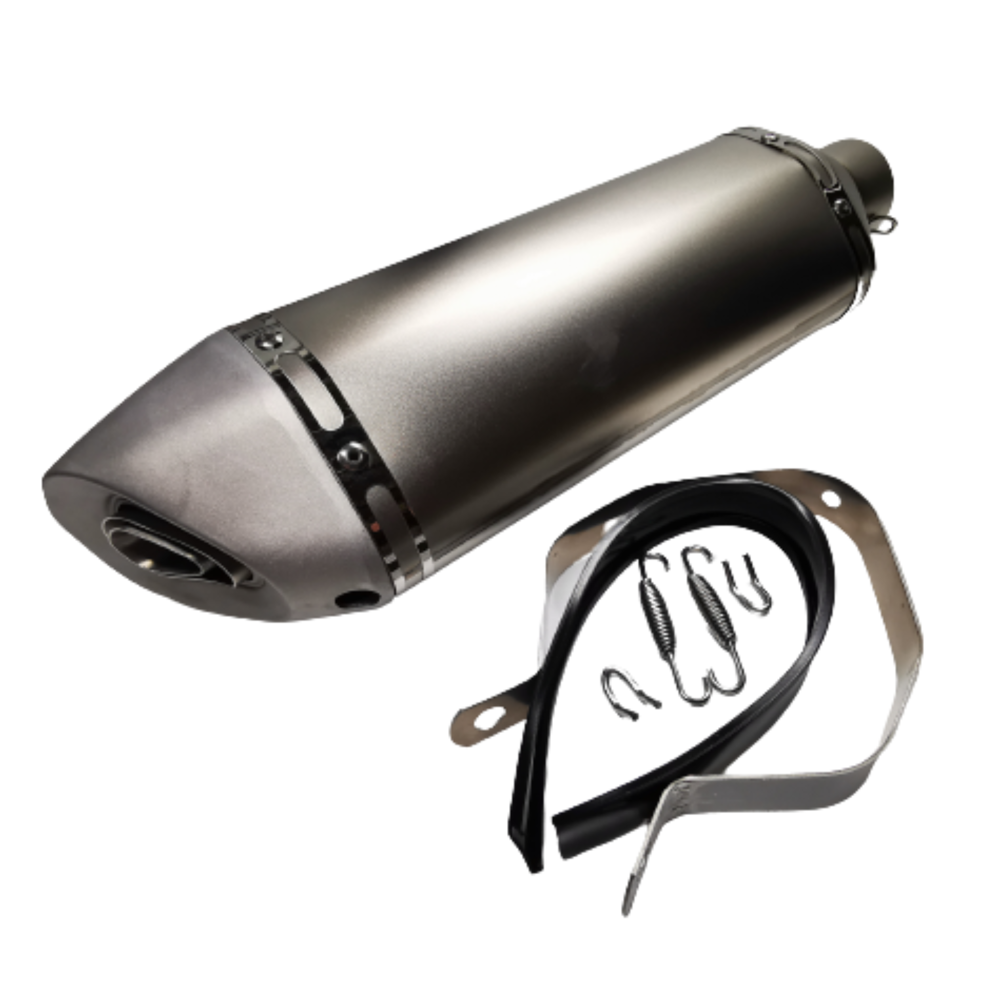 Universal Muffler Silencer 470mm Long 61.5mm Inlet - RC-MUFF-BM022SS-5