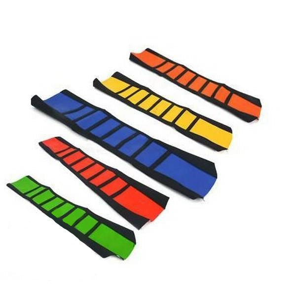 Seat Cover Ribbed Gripper Red/black - RC-SEAT-C206-RB