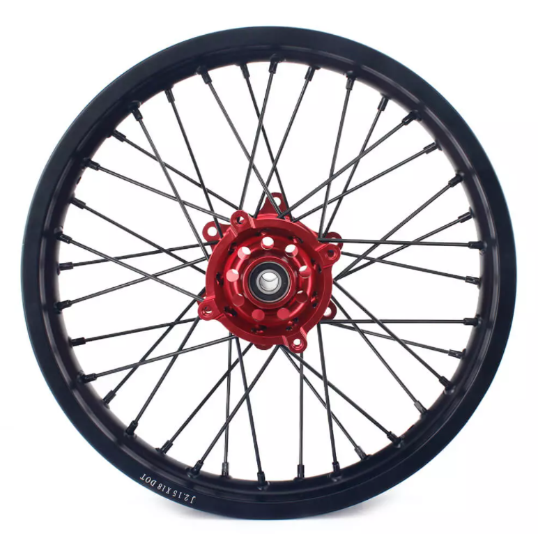Racecraft Honda Rear Wheel 2.15x18 - Red Hub - EMD Online