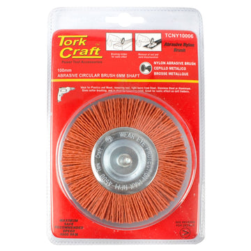Craft Nylon Wheel Brush 100x6mm Tcw - TCNY10006