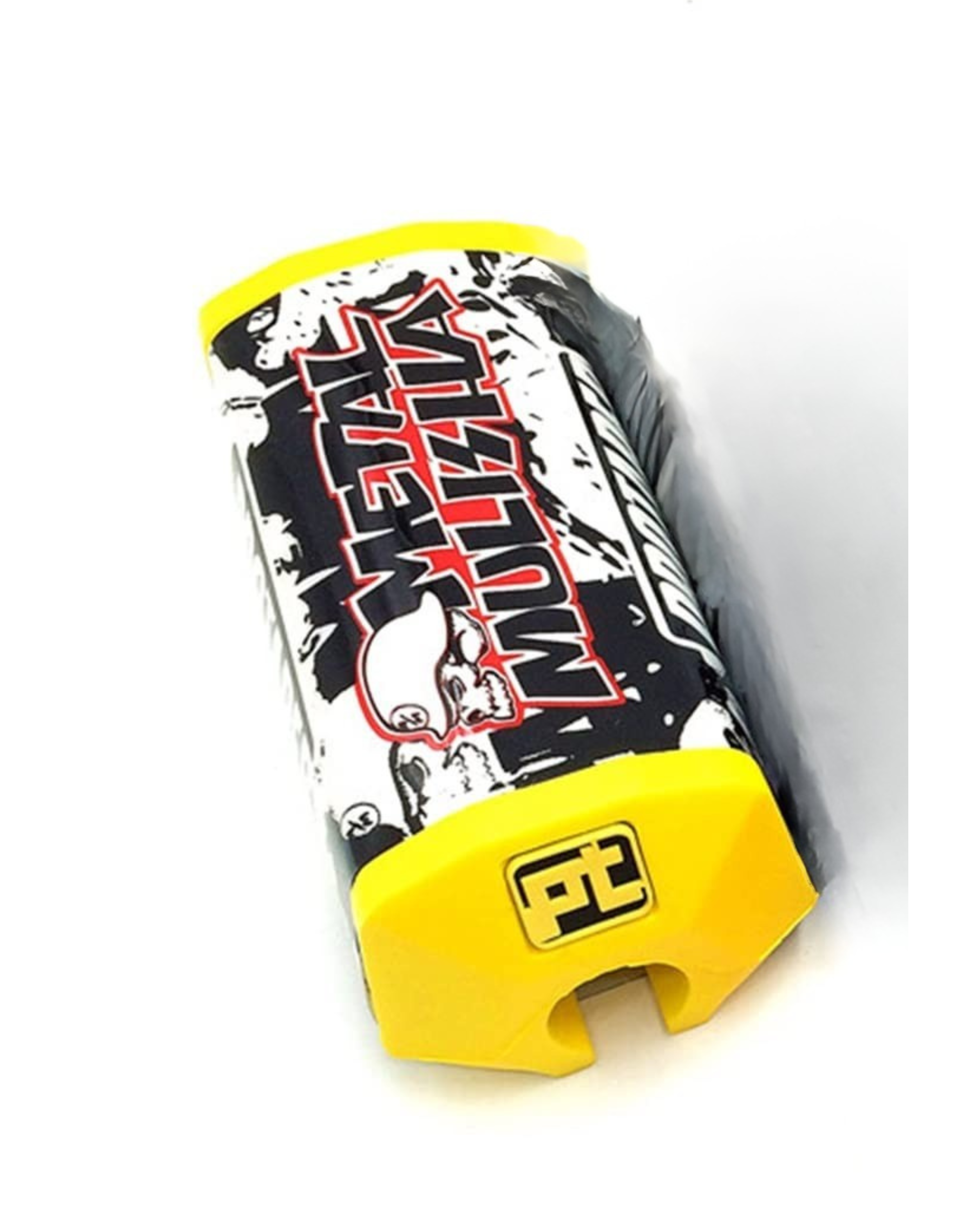 Handlebar Pad Fat Metal Mulisha Yellow White - RC-BARPAD-FAT-MM