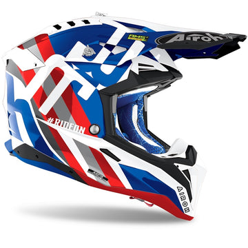 Airoh Aviator 3 Rainbow - Blue/Red Gloss - EMD Online