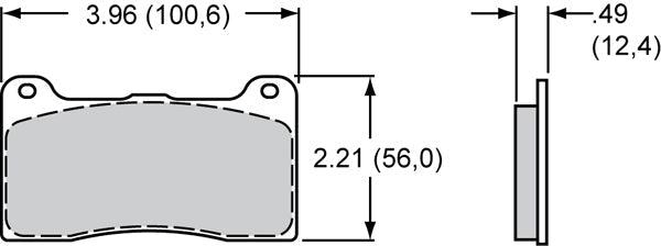 High-Temperature Racing Pads - Plate: 7812 - Compound: BP-28