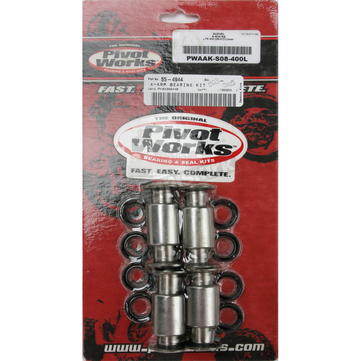 Works Rear Shock Bearing Kit - PWSHK-Y26-000