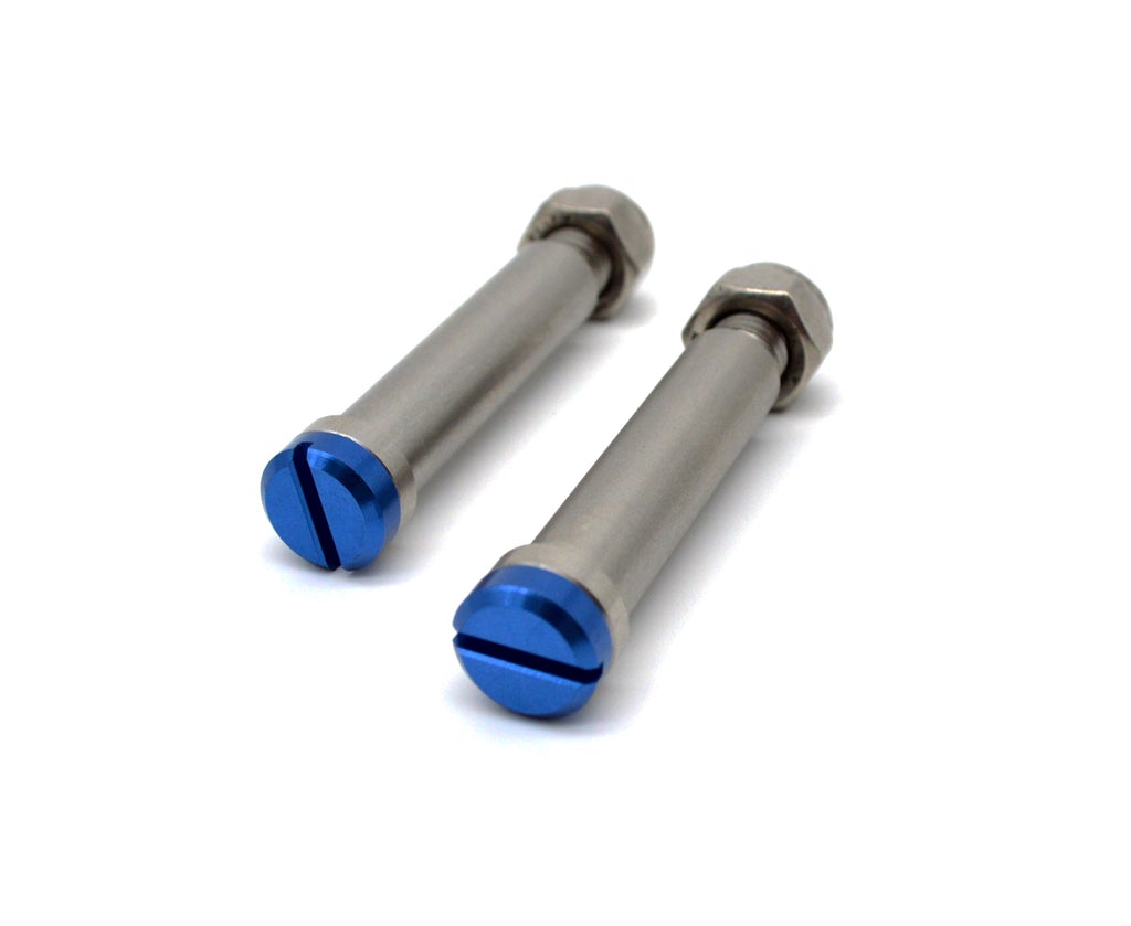 Stainless Steel Footpeg Pins Blue - RC-SS016-BLUE