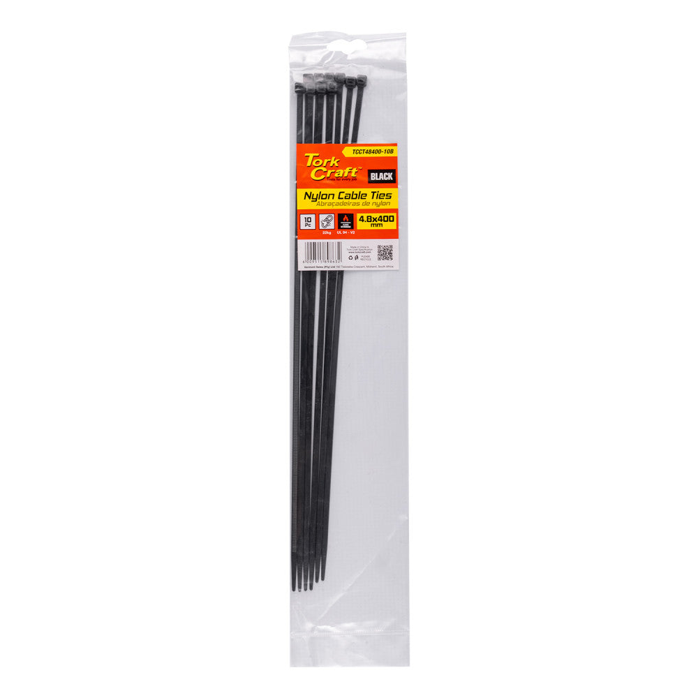 Craft Nylon Cable Ties 4.8mmx400mm - TCCT48400-100B