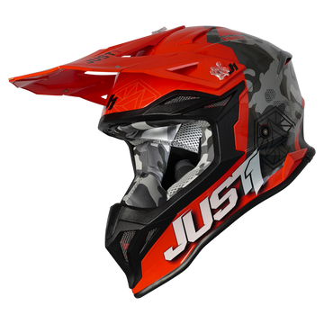 Just1 J39 Kinetic - Camo Grey/Red/Fluo Orange - EMD Online