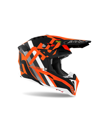 Airoh Aviator 3 Rainbow - Orange/Matte Black - EMD Online