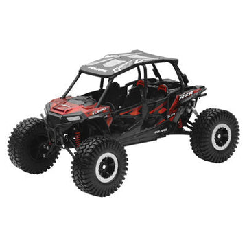 New Ray Die-Cast Polaris RZR 4 Turbo XP Rock Crawler 1:18 Scale Titanium Red