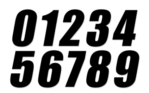 Number Black Sticker 9 200mm - RC-NUMBER-9