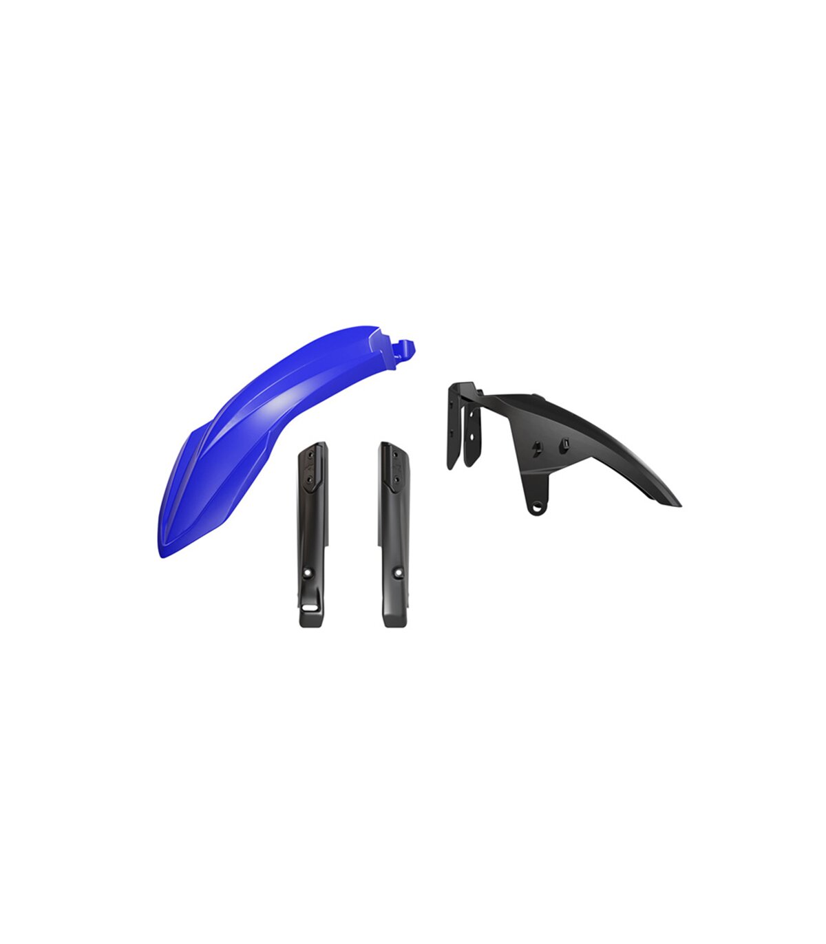 Yamaha Blue High Front Fender Kit And Fork Guard
