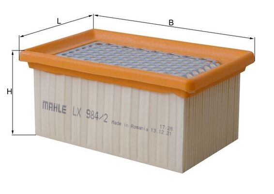 Mahle LX984/2 Air Filter