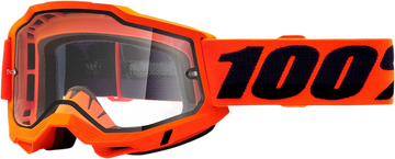 Accuri 2 OTG  Goggles Neon Orange Clear lens