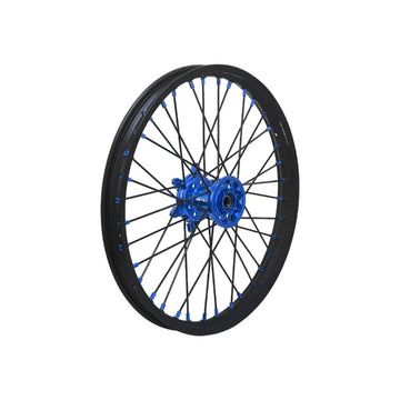 Front Wheel 1.6x21 Blue Hub  - RC-WHEEL-FRONT-YAMAHA-B