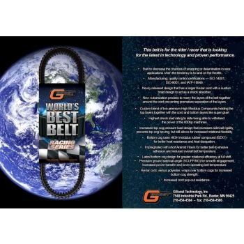 SuperATV GB-WBB1186RS-M Gboost World's Best Belt Race Series