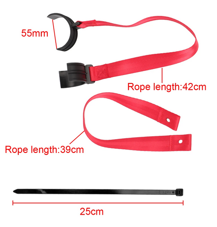 Front & Rear Holding / Grab Straps Universal Black - RC-1253200101