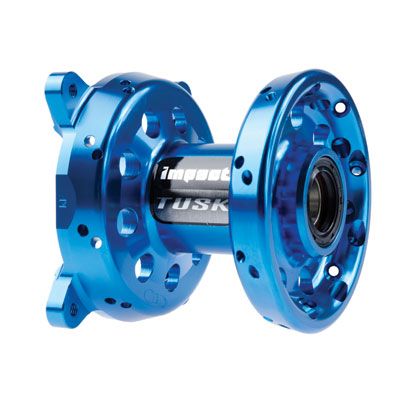 Tusk Impact Motorcycle Hub - Front  Blue