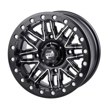 TUSK Nebo Beadlock - 4/137 14x7 4.0+3.0 - Machined/Black - EMD Online