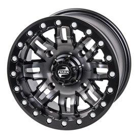 Rim Rear 10"x8" Beadlock Black - RC-RIM-10X8B