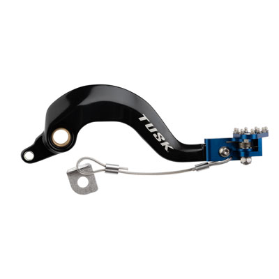 Tusk Aluminum Brake Pedal Blue Tip
