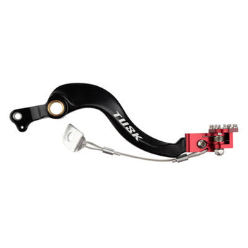 Tusk Aluminum Brake Pedal Red Tip