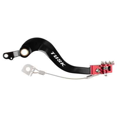 Tusk Aluminum Brake Pedal Red Tip