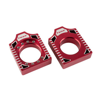 Tusk Racing Axle Blocks  Red